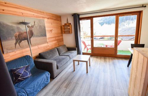 Saint-Jean-dʼAulps Apartamento | L'Enchalpe, Grand et lumineux studio avec coin montagne 5 personnes, 60m des pistes, PISCINE COUVERTE, WIFI, grand balcon expo EST, DRAPS NON COMPRIS