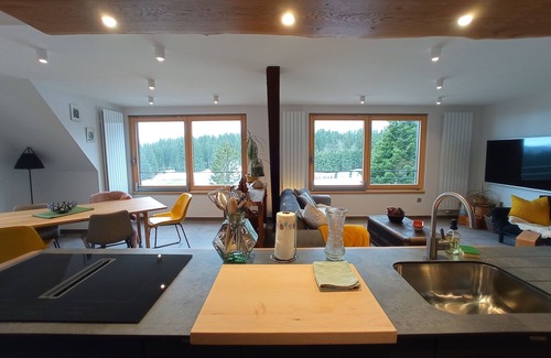 Orbey Apartamento | Apartamento-Baño con ducha-Vista a la Montana-L'horizon