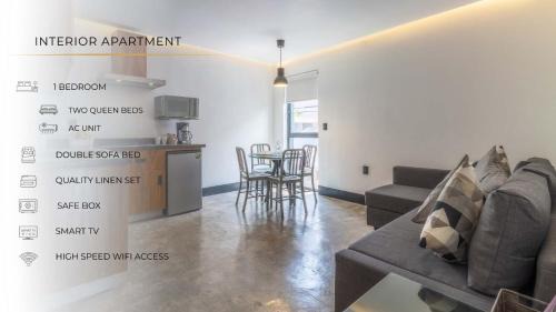 Reforma Casa | L201 New Apt 1 Bdrm 1 Bath Fits 6 AC Rooftop