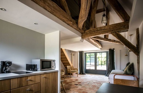 Giverny Cabaña | La Maison-Gîte-Diseñador-Baño con bañera