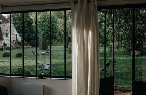 Giverny Cabaña | La Maison-Gîte-Diseñador-Baño con bañera