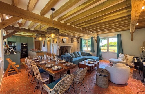 Manneville-la-Raoult Casa | La Douce Normande - 10km from Honfleur - 11 People - Swimming pool