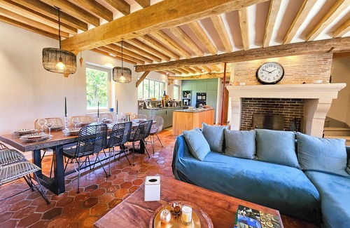 Manneville-la-Raoult Casa | La Douce Normande - 10km from Honfleur - 11 People - Swimming pool
