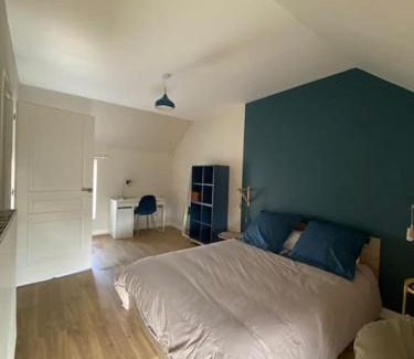Vincelles Casa | La Maison Bleue, maison mitoyenne de campagne