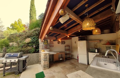 Rochecolombe Cabaña | La Maison de Chagnol