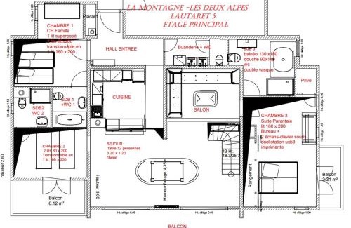 Mont-de-Lans Apartamento | La Montagne 2 ALPES 12 pers standing skis au pied