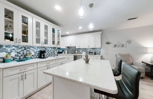 Fernandina Beach Casa | Lagoon Villa Home w/Private Patio, Serene Views, Great Location, & A/C - Dog OK