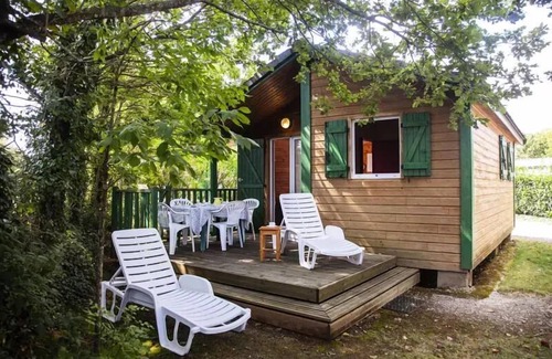 Naucelle Chalet De Esquí | Lake Bonnefon campsite *** - Chalet CONFORT 30 m2 (2 bedrooms) 6 persons