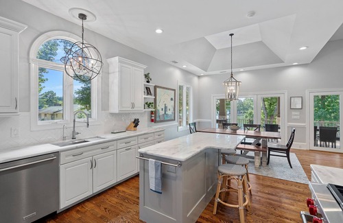 Mooresville Casa | Lake Effect by SoCharm | Pool & Spa, Waterfront