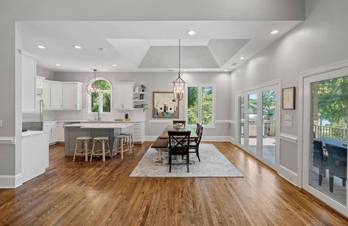 Mooresville Casa | Lake Effect by SoCharm | Pool & Spa, Waterfront