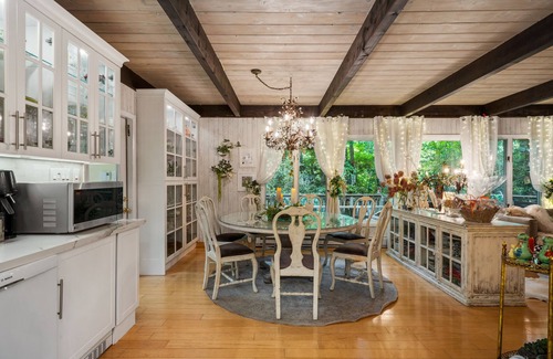 Pocono Pines Casa | Lake Naomi Forest Oasis Retreat with Hot Tub & Lounging Galore