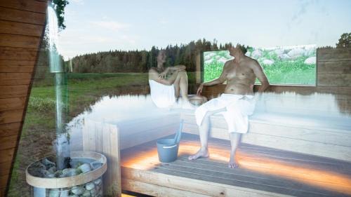 Polva County Casa | Lake view ODYL Holiday House with Sauna and Seasonal Hot-tub