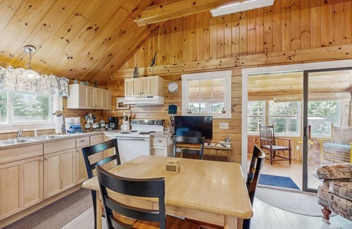 Greenville Cabaña | Lakefront, cabin-inspired home with firepit, grill, & screened porch, Wifi