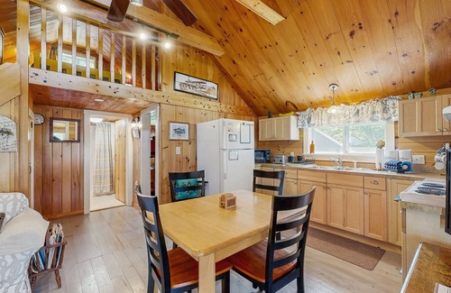 Greenville Cabaña | Lakefront, cabin-inspired home with firepit, grill, & screened porch, Wifi