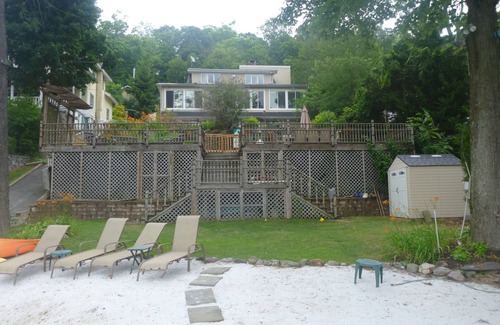Greenwood Lake Casa | A orillas del lago - HotTub, Cuarto de juegos, Bar, Playa de arena blanca, vistas y 15 acres