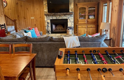 Six Mile Casa | Lakefront house with multiple outdoor areas, fire pit, dock and two kayaks