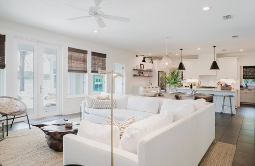 Seagrove Beach Casa | Frente al mar, muelle privado, 5 minutos a pie de playa, 2 tablas de SUP, kayaks y 5 bicicletas