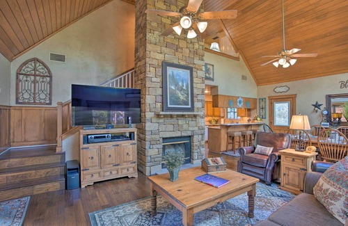 Granbury Casa | Lakefront Living: Private Dock, Deck, & Game Room!