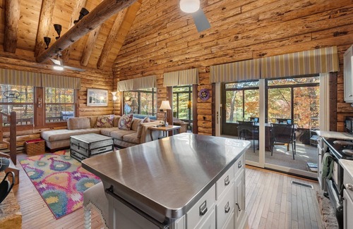 Kabletown Cabina | Lakefront Log Cabin w/ Dreamy Waterfront Patio!