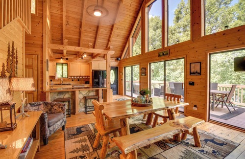 Six Mile Cabina | Lakefront Six Mile Vacation Rental w/ Dock