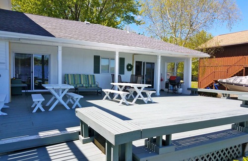 Stow Casa | Lakefront with Large Deck, just steps to the water