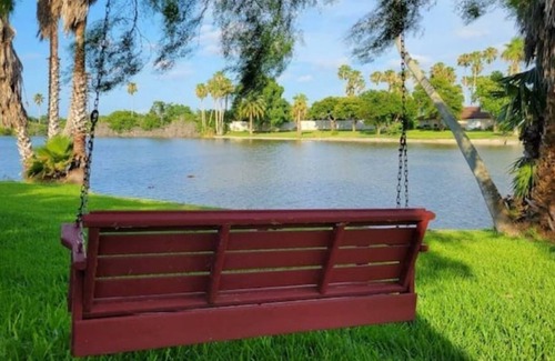 Los Fresnos Casa | Lakeside A-Frame w/Deck for Fishing-Short Drive to South Padre Island, Space X.
