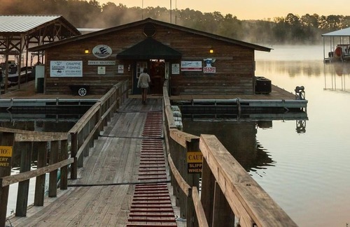 Kirby Cabaña | Lakeview cottage on Lake Greeson with private hot tub!