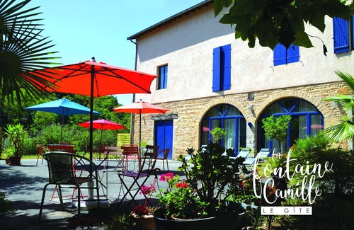 Neuville-sur-Saone Casa | Large character house for 14 people with swimming pool, terraces and garden.