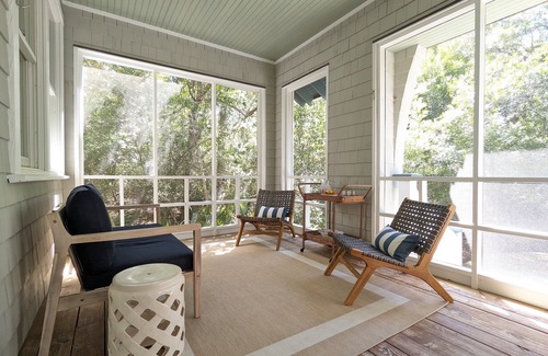 Cape Fear Station Casa | Large deck on main level and screened in porch, private crofter; access to both clubs!