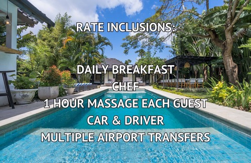 Petitenget Villa | GRUPOS GRANDES, 10 BDR, PLAYA NR, GRANDES INCLUSIONES