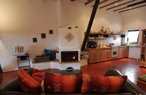 Muelheim Casa | Gran casa de vacaciones, 4-14 personas, salón / comedor de 90 m2. 2 chimeneas, sauna, billar, futbolín
