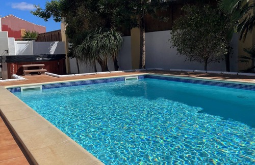 Casillas de Morales Casa | Large Home, Private Heated Pool and Hot-tub, In a Quiet Central Location