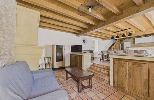 La Chapelle-Aubareil Chalet De Esquí | Gran casa para 15 con piscina y pista de tenis