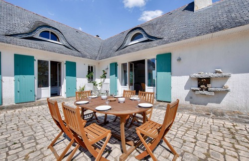 Saint-Pabu Chalet De Esquí | Gran casa frente al océano con jardín para 11