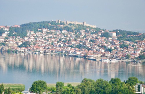 Ohrid Villa | Villa con piscina privada y vista al mar.
