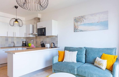 Caleta de Fuste Condominio | Condominio-Apartamento-Baño Privado-Vista al golfo-Las Rocas 115