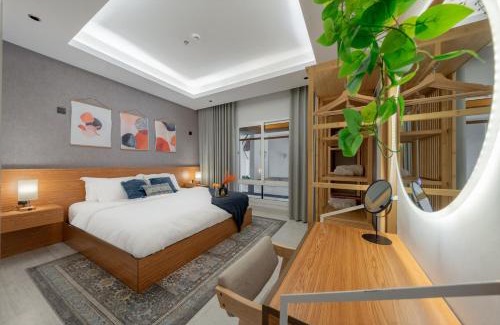Riyadh Apartamento | Layali Properties - Vibrant Boho 3BR Apt - Convention and Exhibition Center