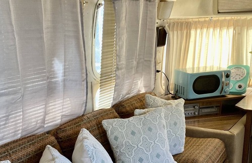 Cascade-Chipita Park Casa | LD5 Vintage Airstream Camper with Private Patio and Hot Tub!