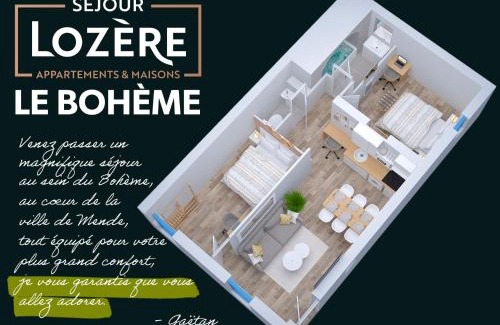 La Vabre Apartamento | Le Bohème - Spa/Netflix/Wifi Fibre - Séjour Lozère