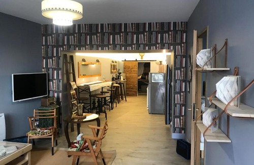 Romans-sur-Isere Apartamento | Le Bouquiniste, atypique, cosy, fibre, BedinShop
