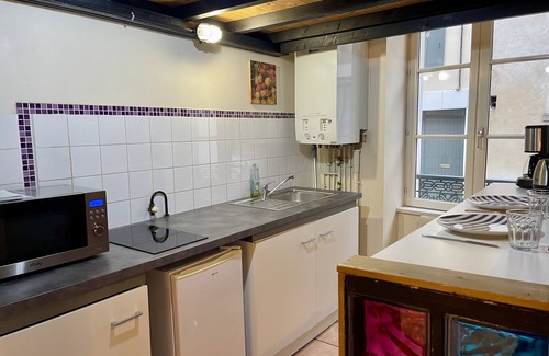 Auxerre Apartamento | Le Cadet Roussel-Apartamento-Club-Baño con ducha-Vista a la Ciudad