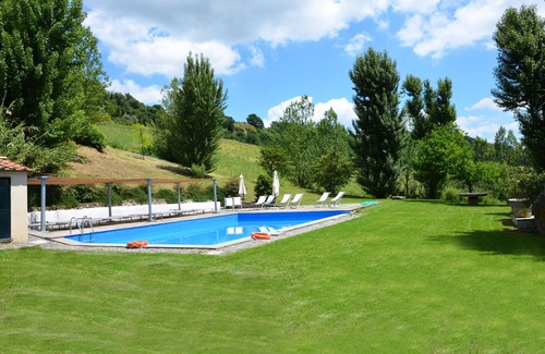 Corbara Villa | Panorama sugerente de Le Coste (Orvieto), jardín privado, piscina en la granja