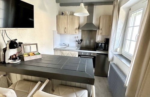 Grandvillers Cabaña | Gîte-du Chêne-Baño Privado-Vista a la Piscina