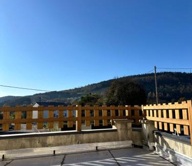 Granges-Aumontzey Apartamento | Le Duplex du Parc - Terrasse