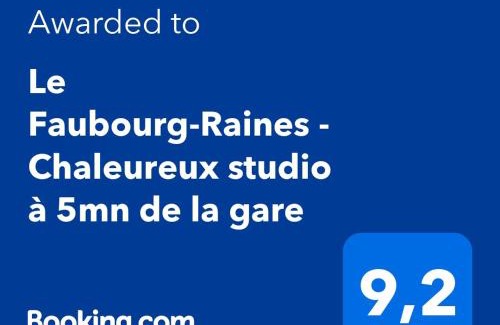 Faubourg-Raines Apartamento | Le Faubourg-Raines - Chaleureux studio à 5mn de la gare