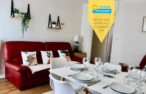Faubourg-Raines Apartamento | LE LOGIS DE L'ARQUEBUSE GARE, Centre ville et Cité Gastronomique
