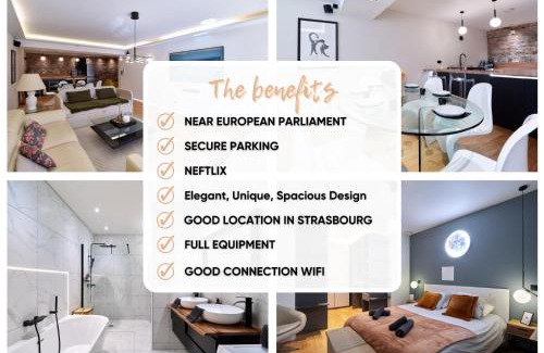 Poteries Apartamento | LE LUXURY LOFT - PARLEMENT EUROPÉEN l PARKING l NETFLIX - SPACIEUX & UNIQUE