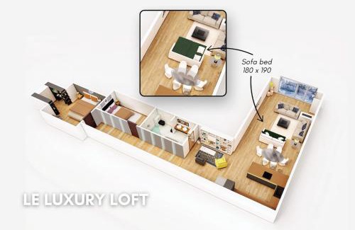 Poteries Apartamento | LE LUXURY LOFT - PARLEMENT EUROPÉEN l PARKING l NETFLIX - SPACIEUX & UNIQUE
