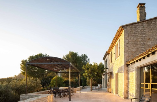 Les Baux-de-Provence Villa | Villa-De Lujo-Baño en la habitacion-Vista al Jardín