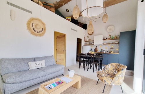 St.-Remy-de-Provence Cabaña | Gîte-Lujoso-Vista al Jardín-Baño Privado-Le Mas Bohème